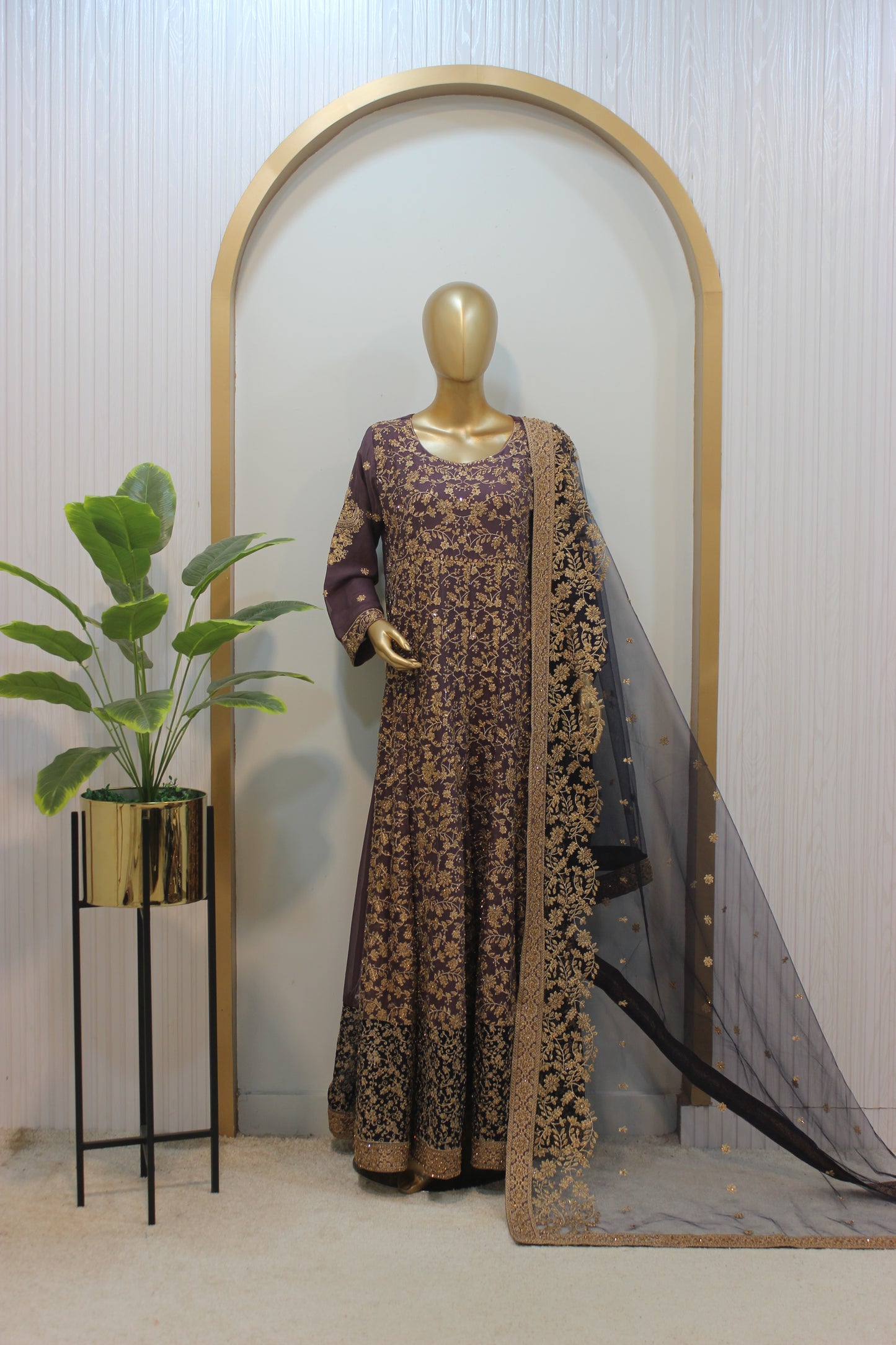 Jhankar Maxi ✨ Crinkle Chiffon Elegance