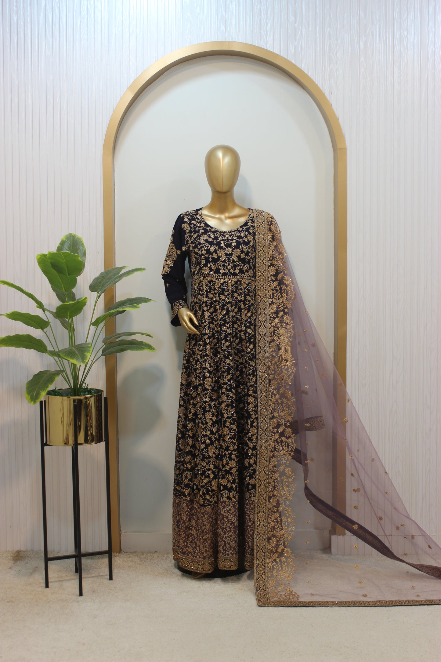 Jhankar Maxi ✨ Crinkle Chiffon Elegance