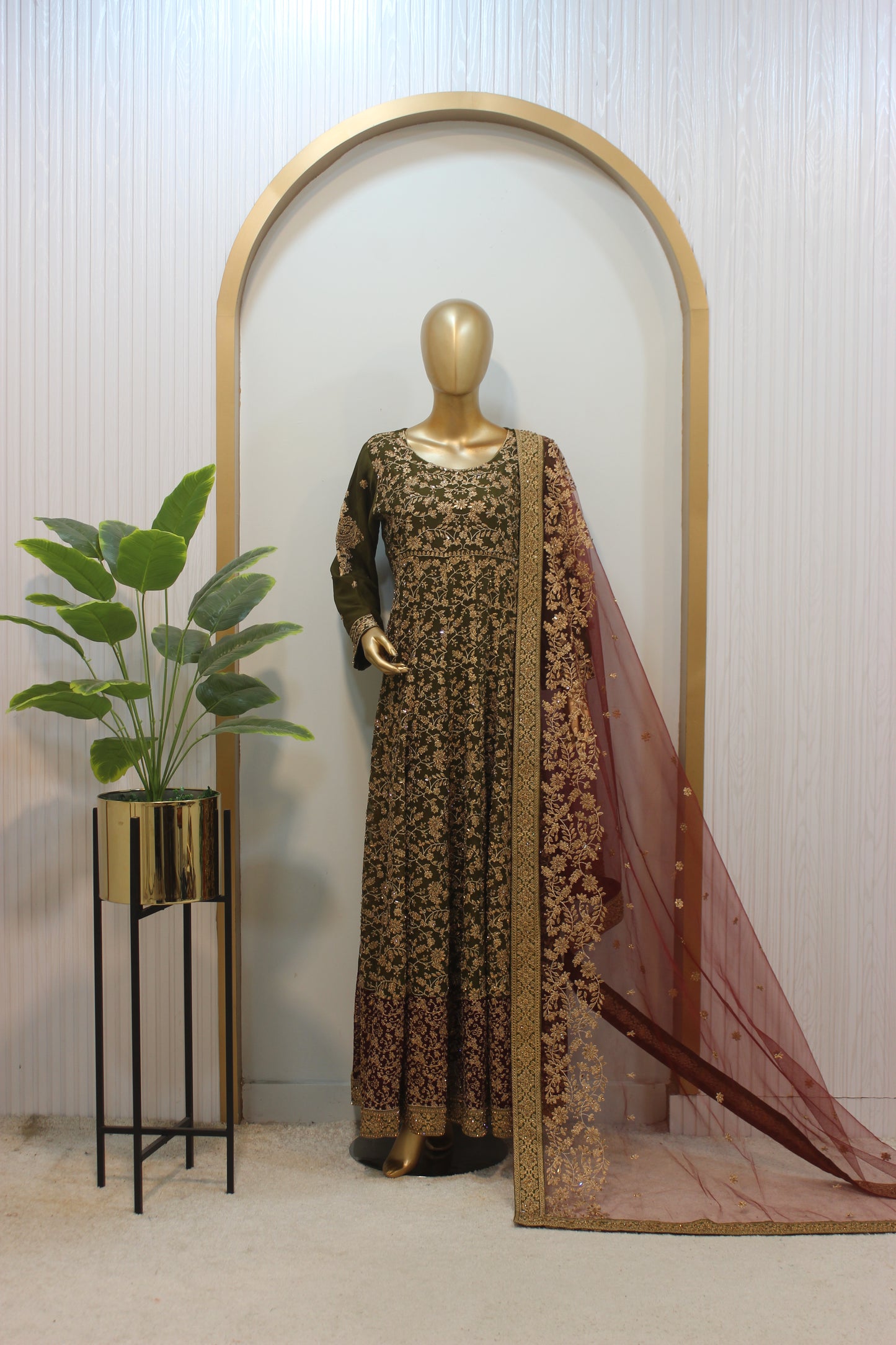 Jhankar Maxi ✨ Crinkle Chiffon Elegance