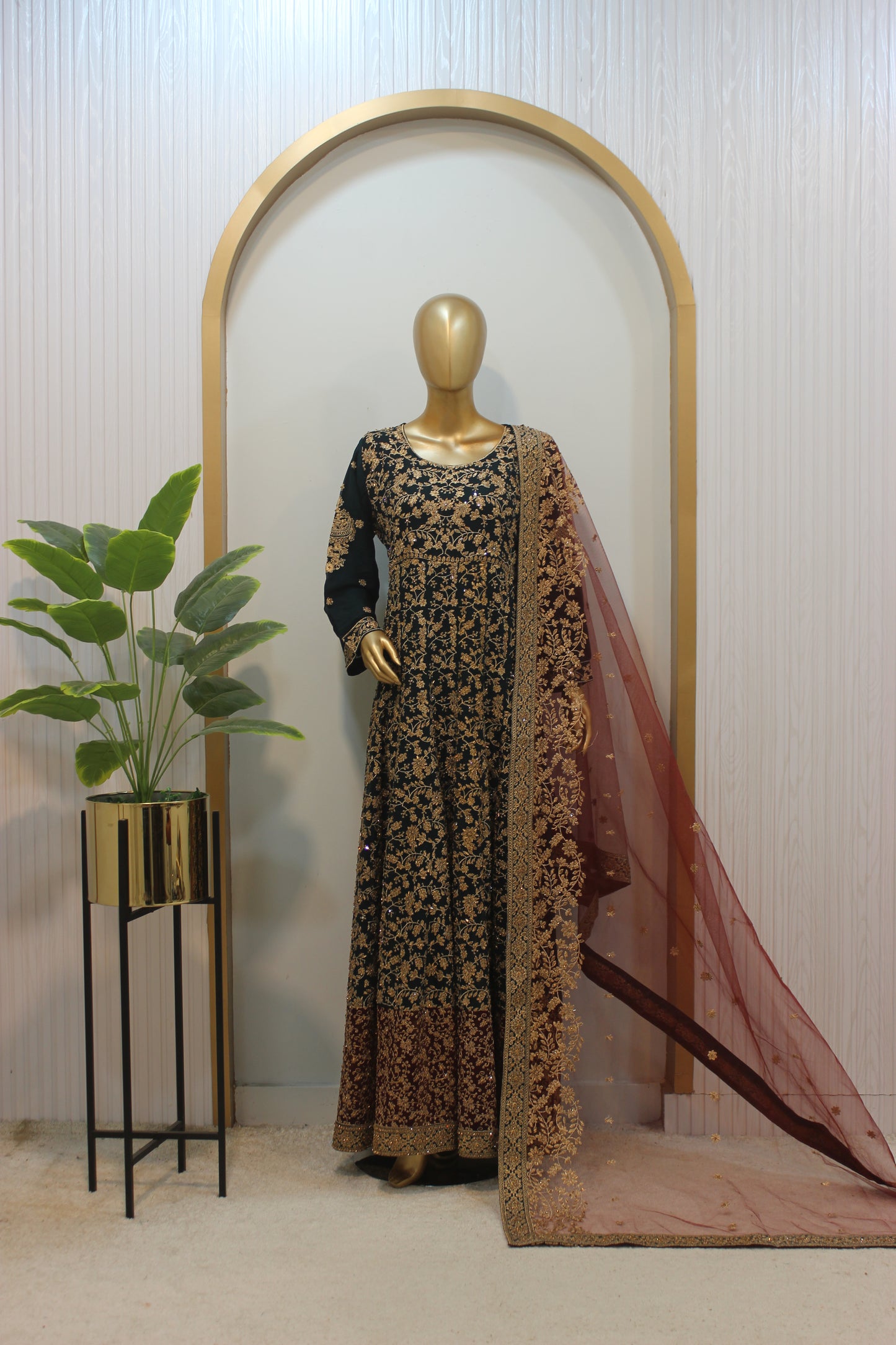 Jhankar Maxi ✨ Crinkle Chiffon Elegance