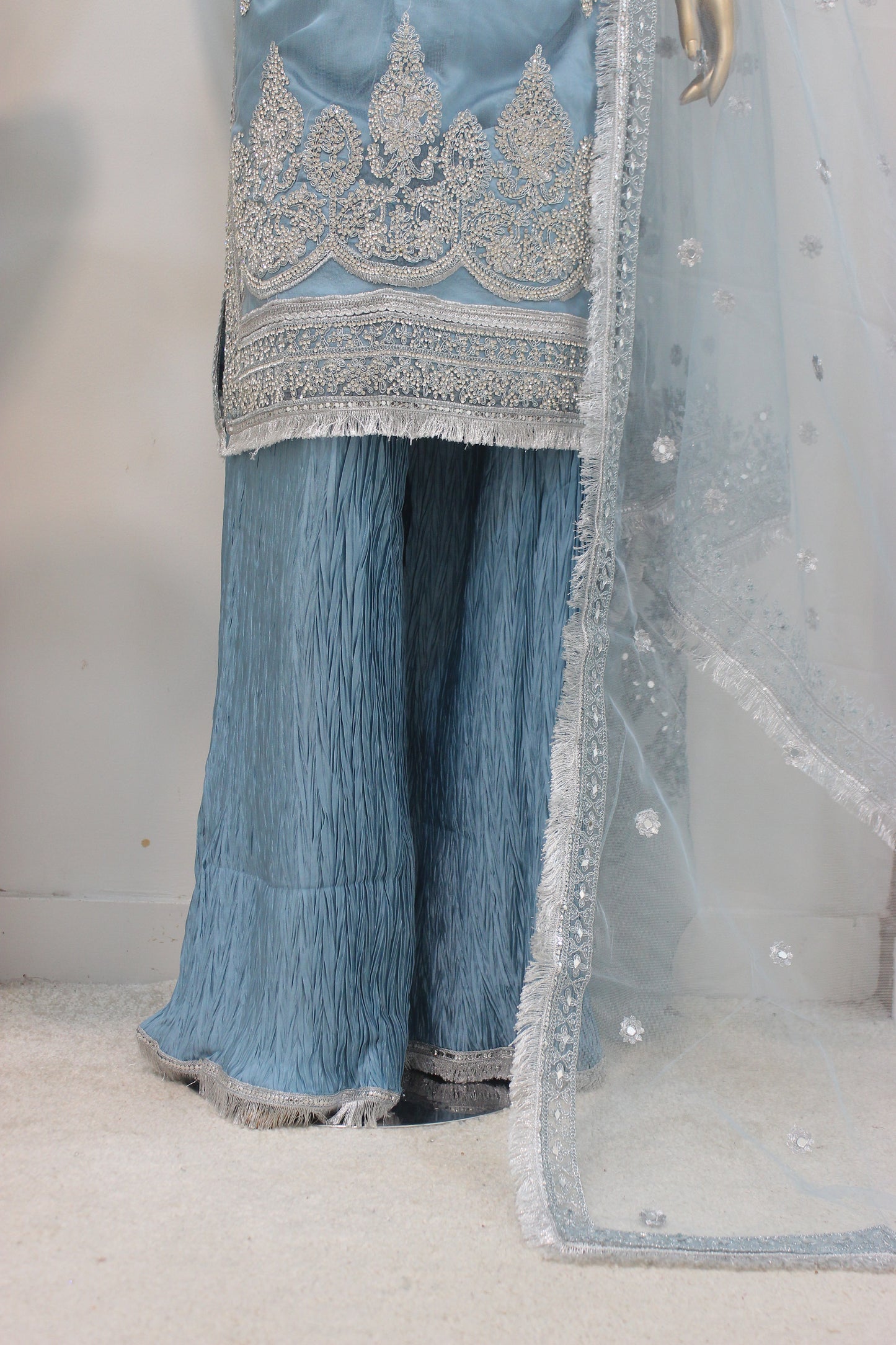 ✨ Hijar Plazo – 3PC Stitched