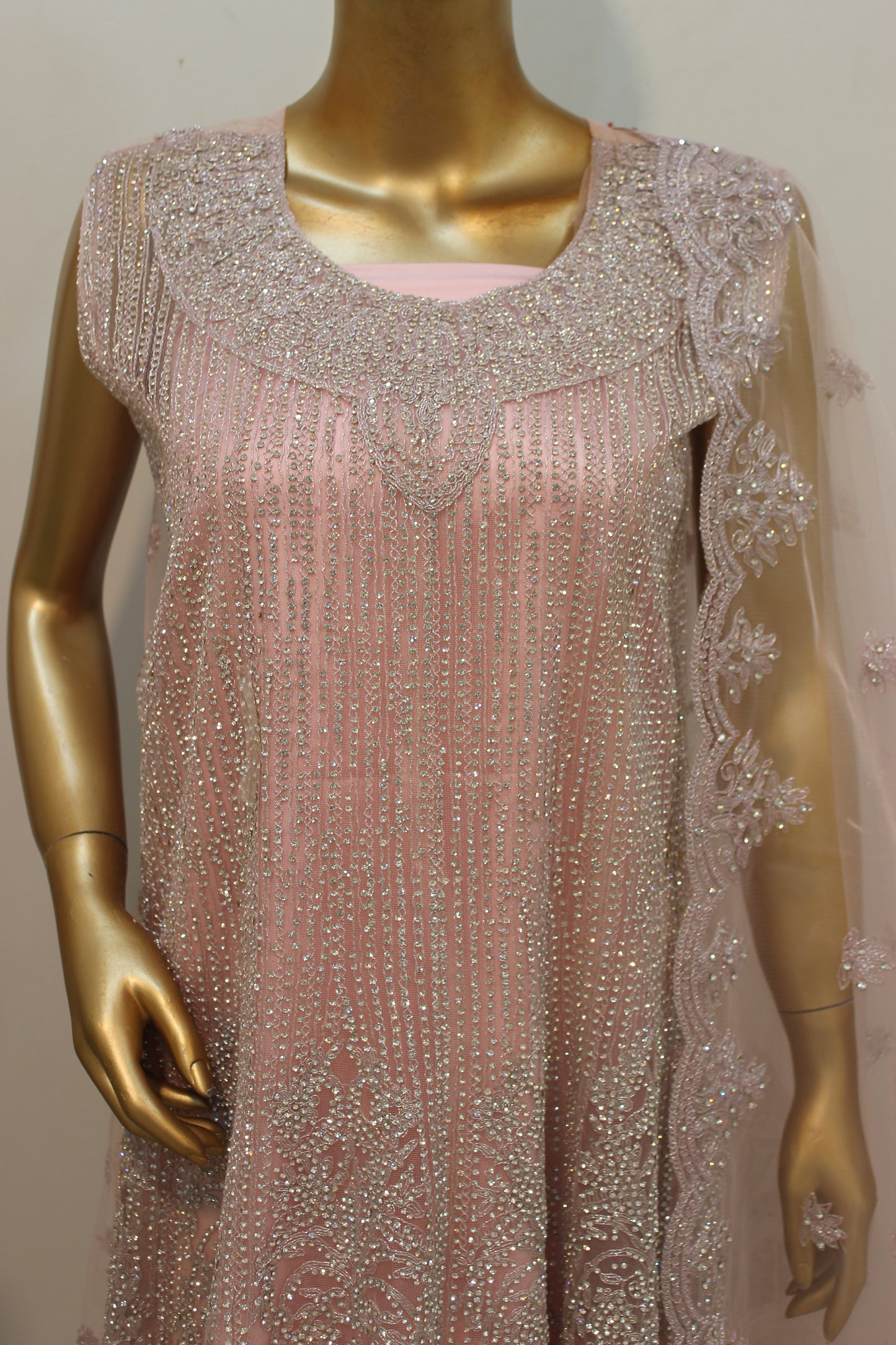 Jhalar Short Frock – 3PC Semi-Stitched Elegance