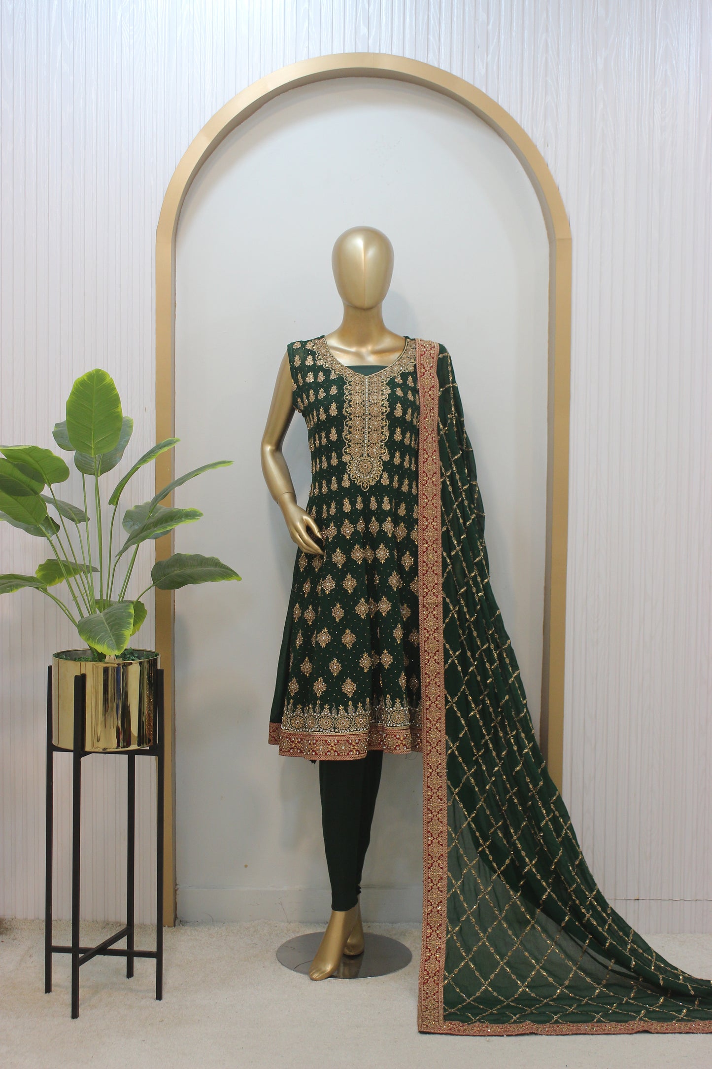 Square Short Frock – Semi-Stitched Elegance in Chiffon
