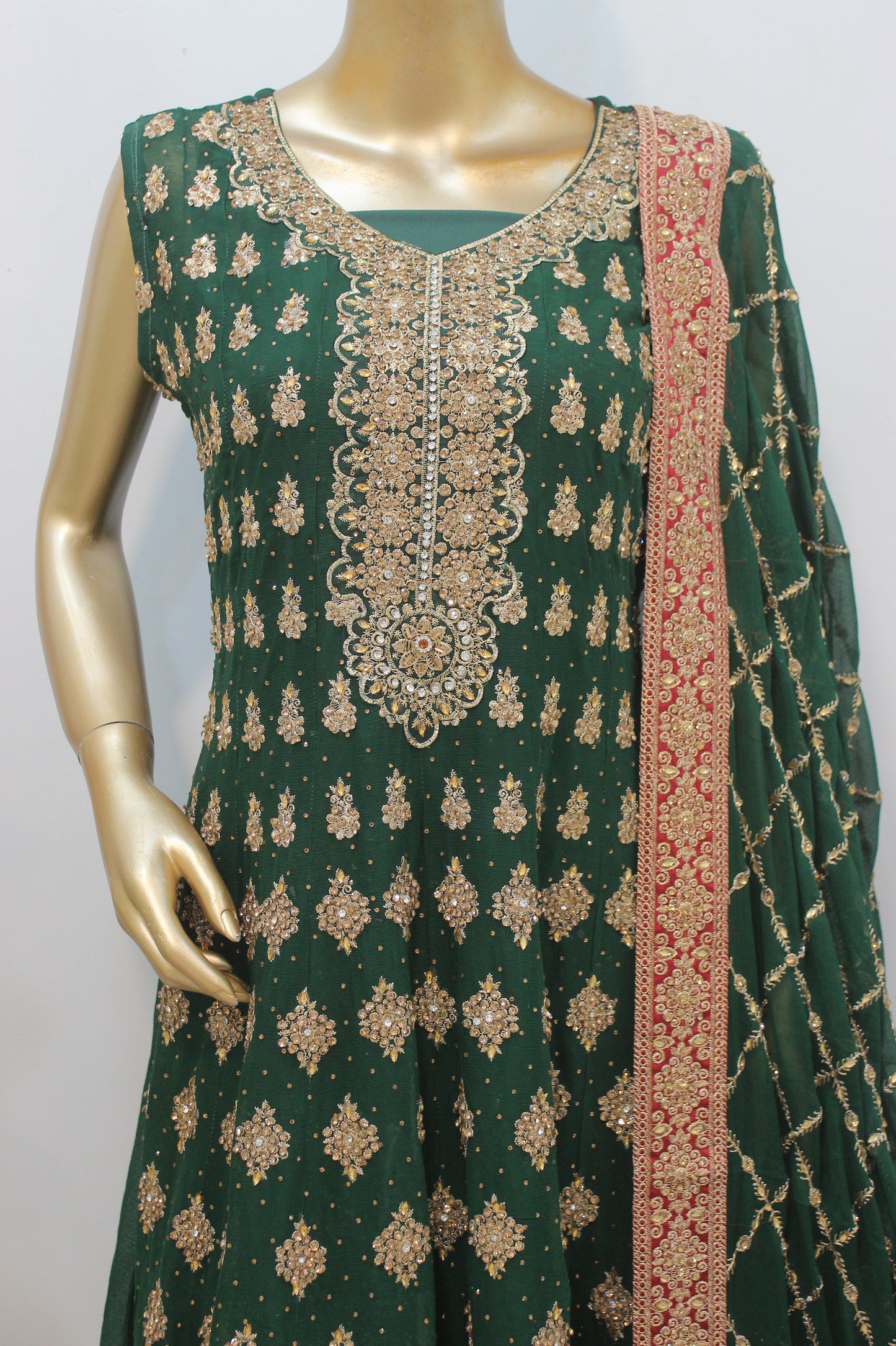 Square Short Frock – Semi-Stitched Elegance in Chiffon