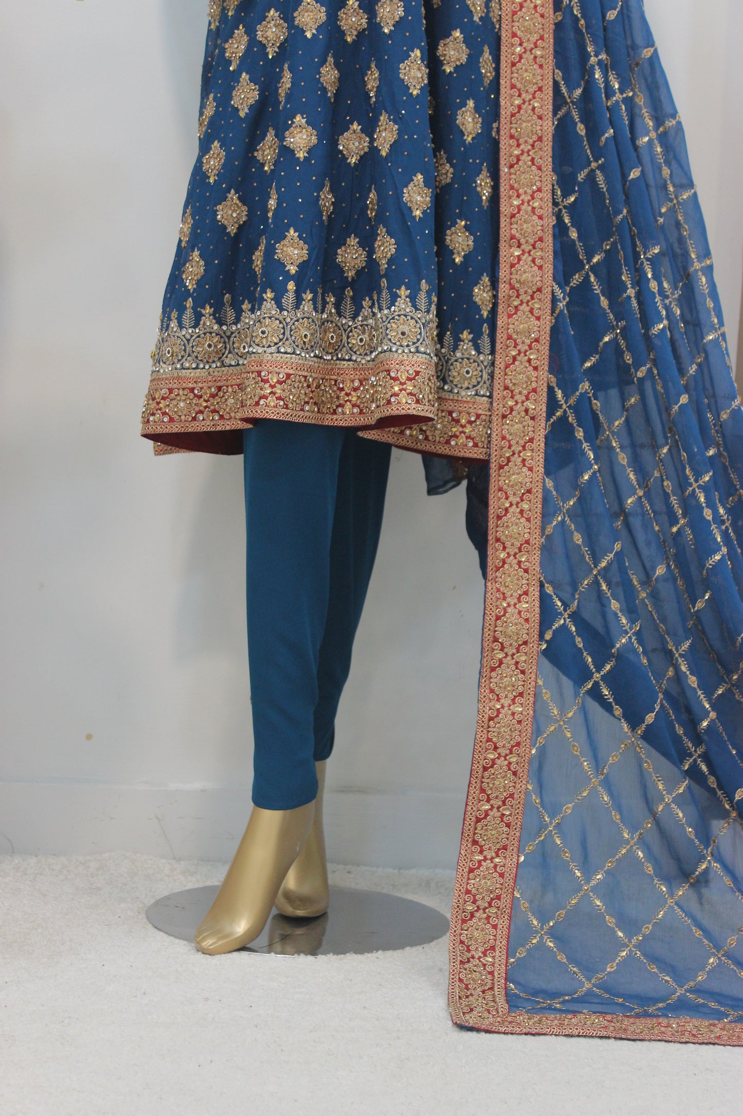 Square Short Frock – Semi-Stitched Elegance in Chiffon