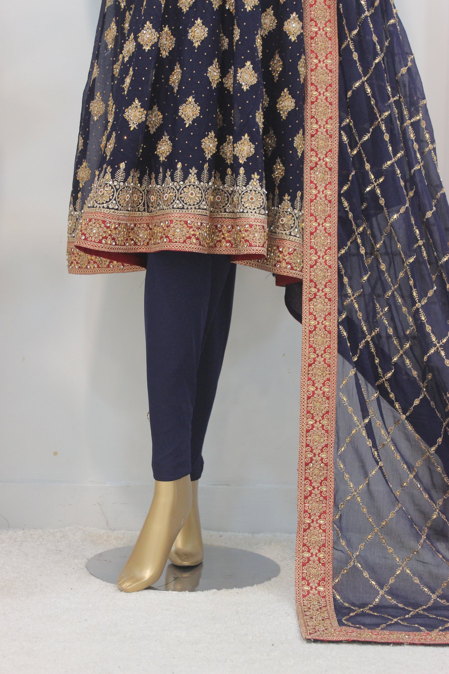 Square Short Frock – Semi-Stitched Elegance in Chiffon