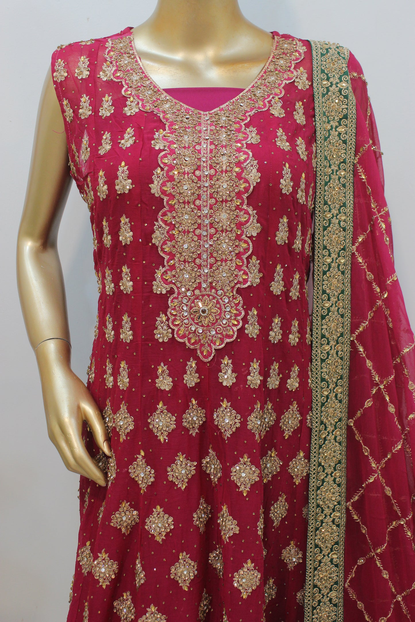 Square Short Frock – Semi-Stitched Elegance in Chiffon