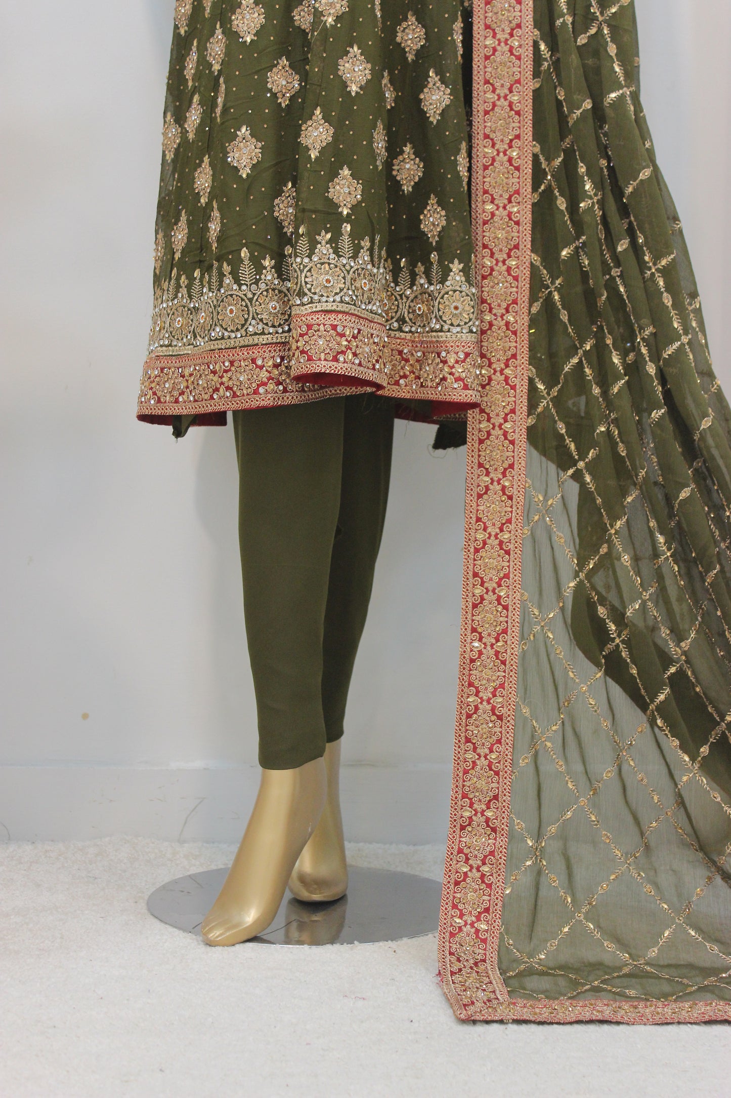 Square Short Frock – Semi-Stitched Elegance in Chiffon