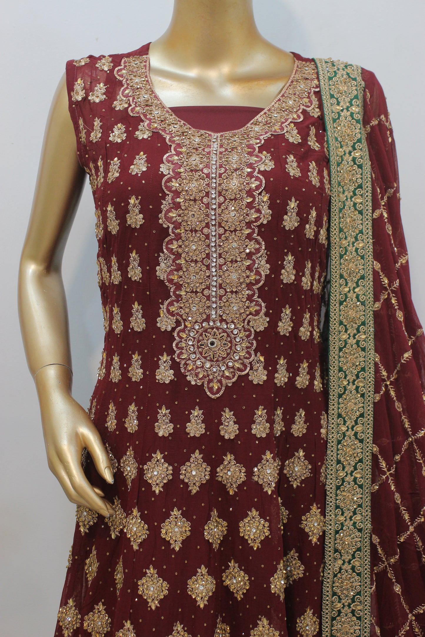 Square Short Frock – Semi-Stitched Elegance in Chiffon
