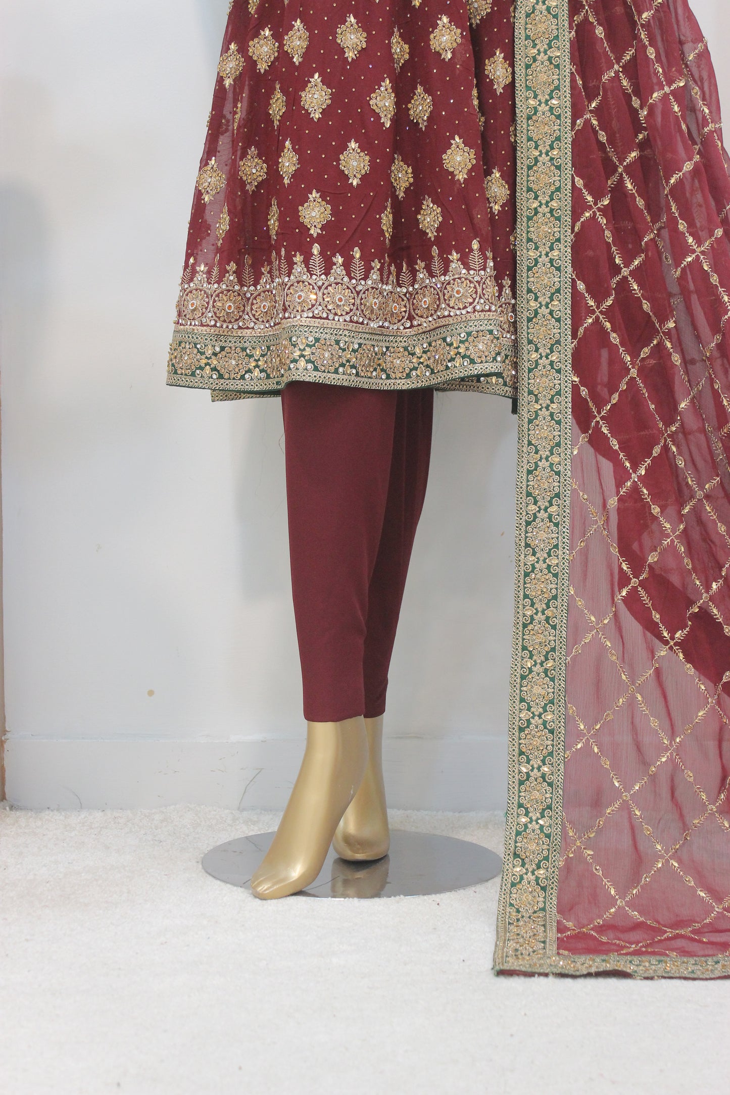 Square Short Frock – Semi-Stitched Elegance in Chiffon