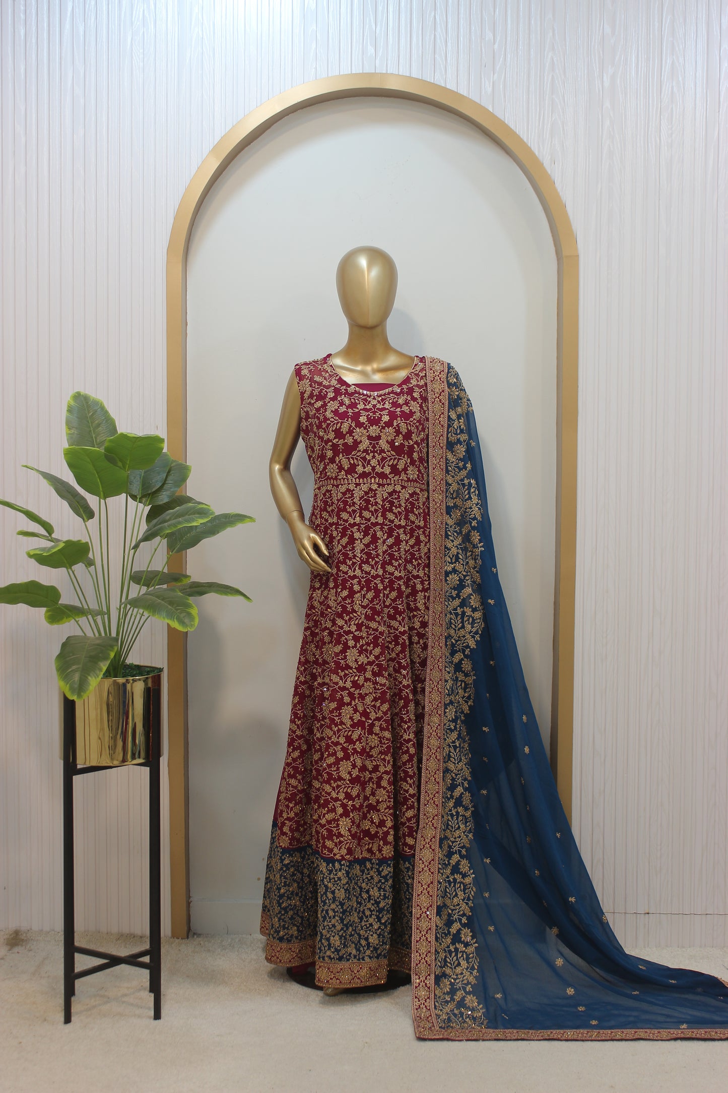 Jhankar Maxi ✨ Crinkle Chiffon Elegance
