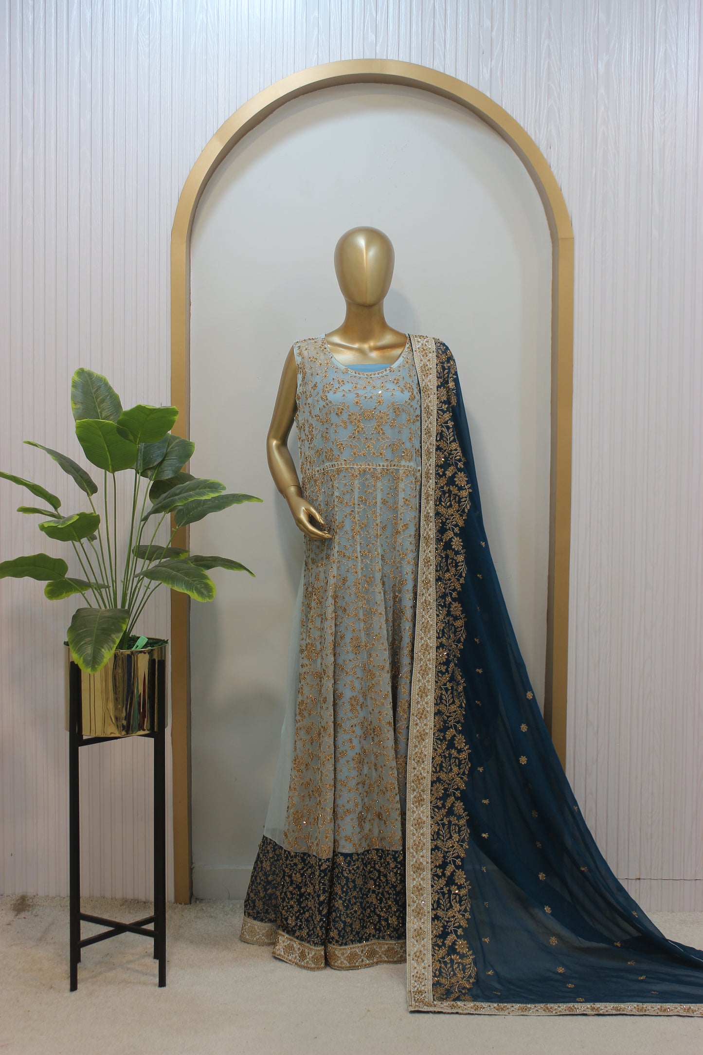 Jhankar Maxi ✨ Crinkle Chiffon Elegance