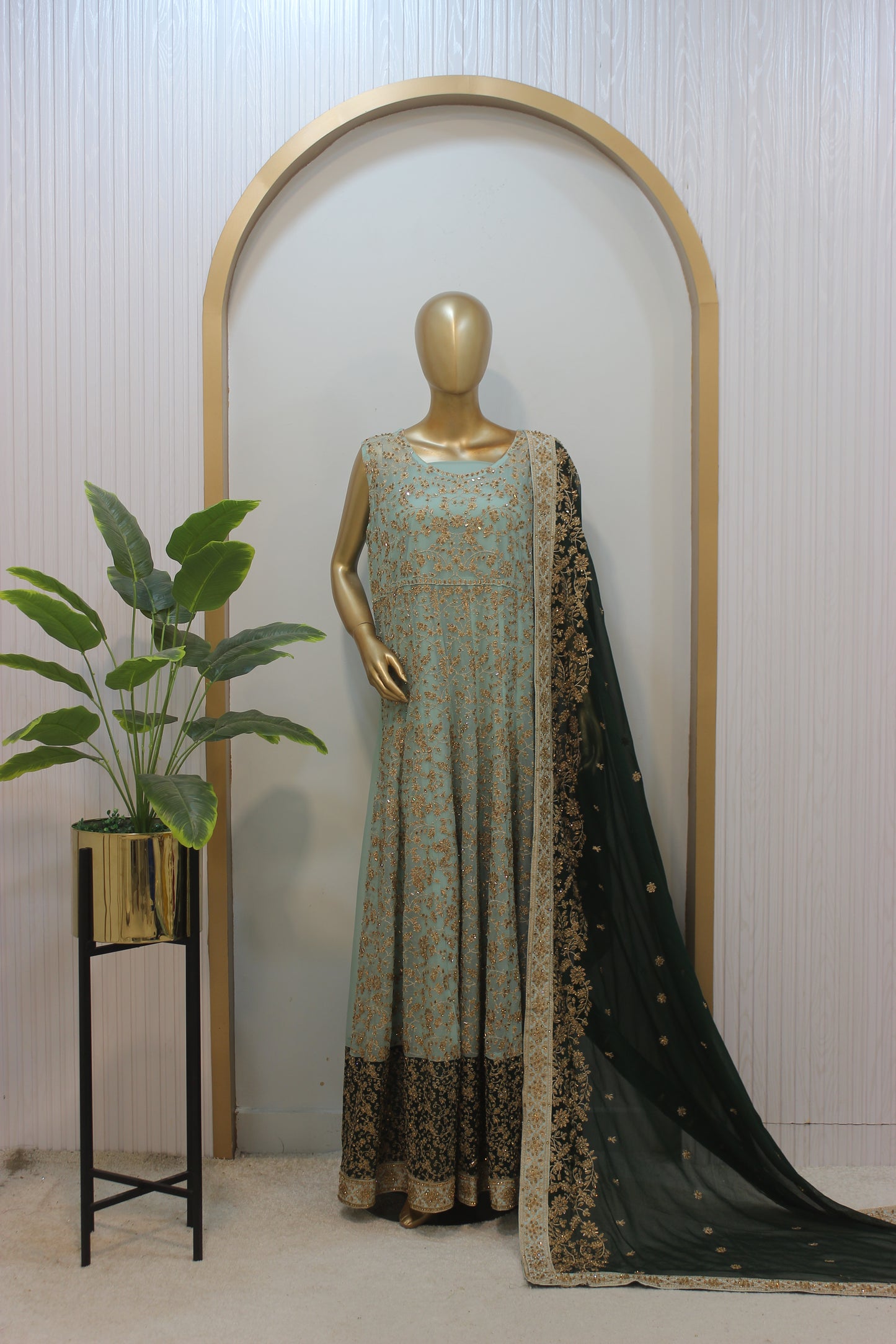 Jhankar Maxi ✨ Crinkle Chiffon Elegance