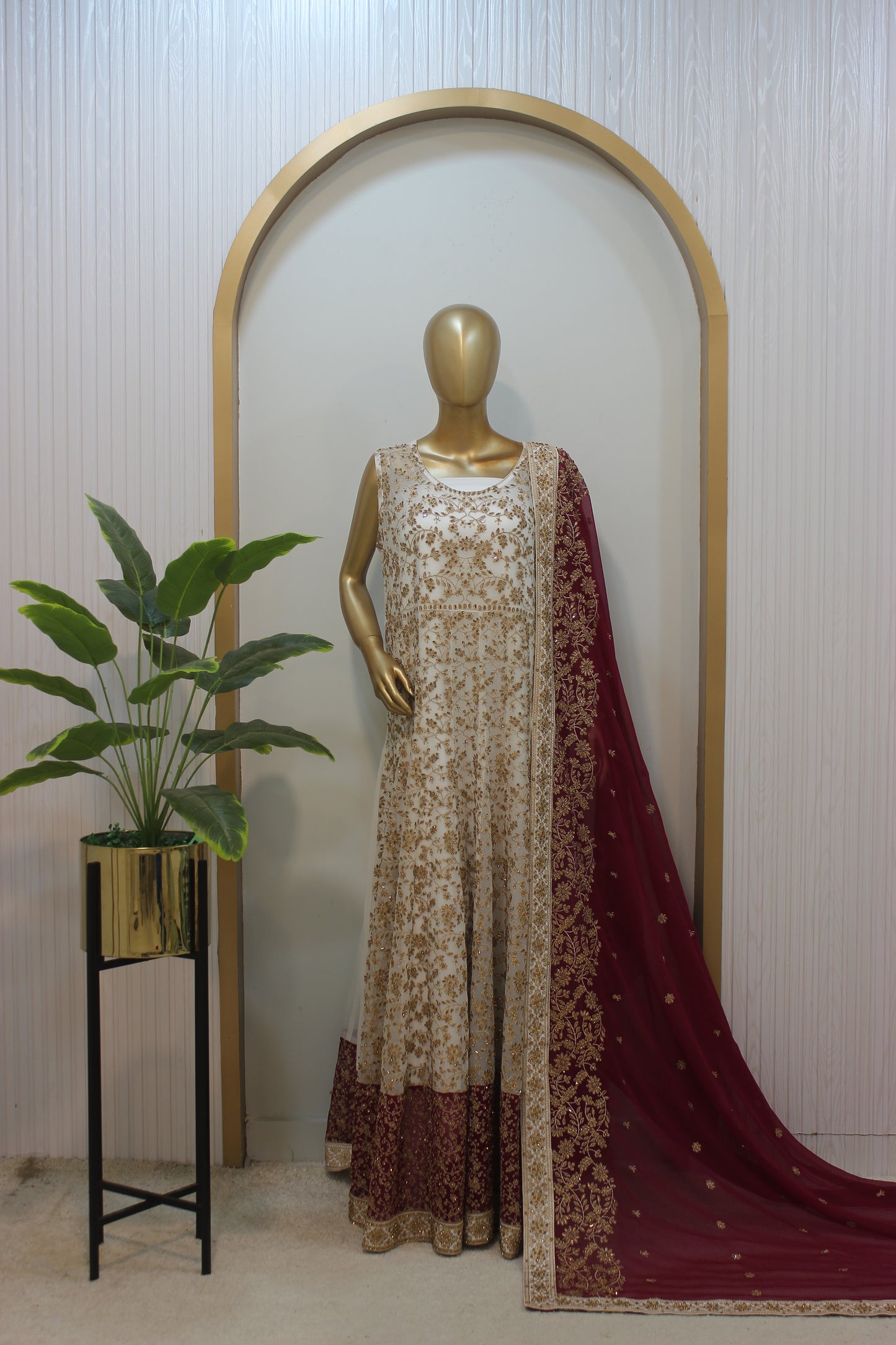 Jhankar Maxi ✨ Crinkle Chiffon Elegance