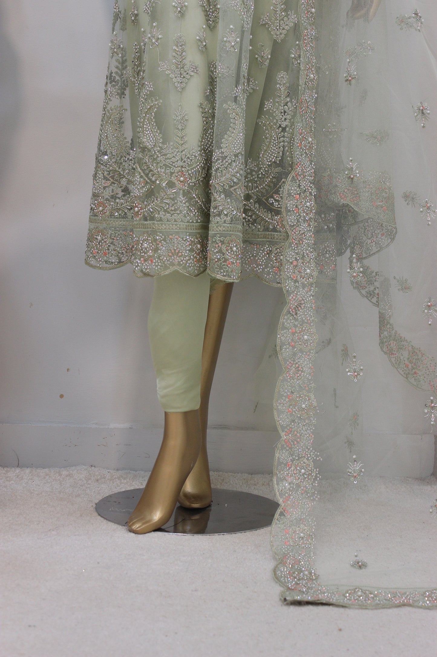 ⨠Double Carry Short Frock ā Semi-Stitched Luxury Set