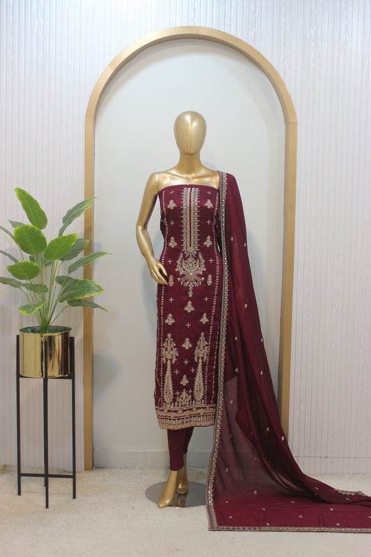 ✨ Maria B S/K – Unstitched Elegance