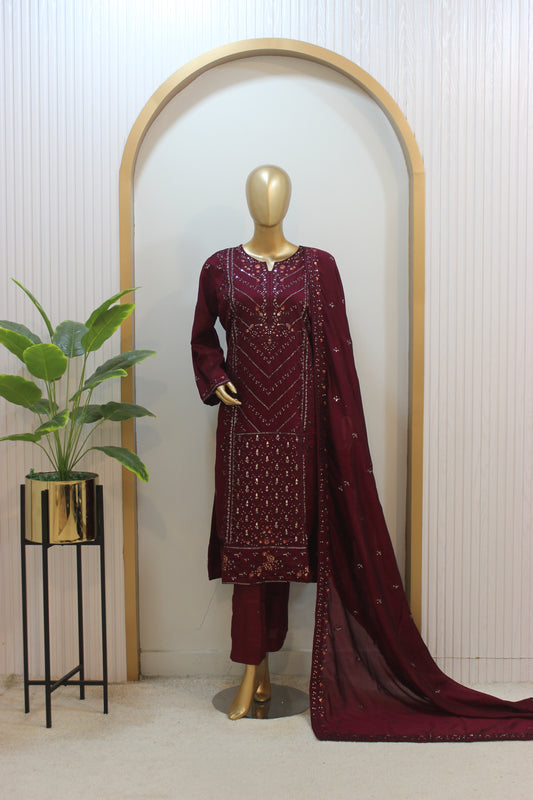 ✨ 3 Piece Stitched S/K – Premium Ready-to-Wear