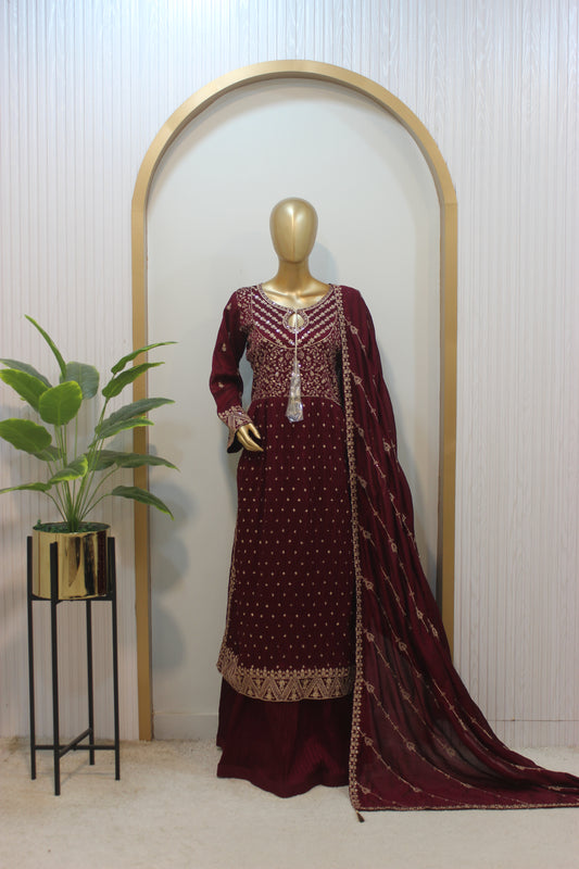 ✨ Chun Patti Lehenga – Signature Elegance in Raw Silk