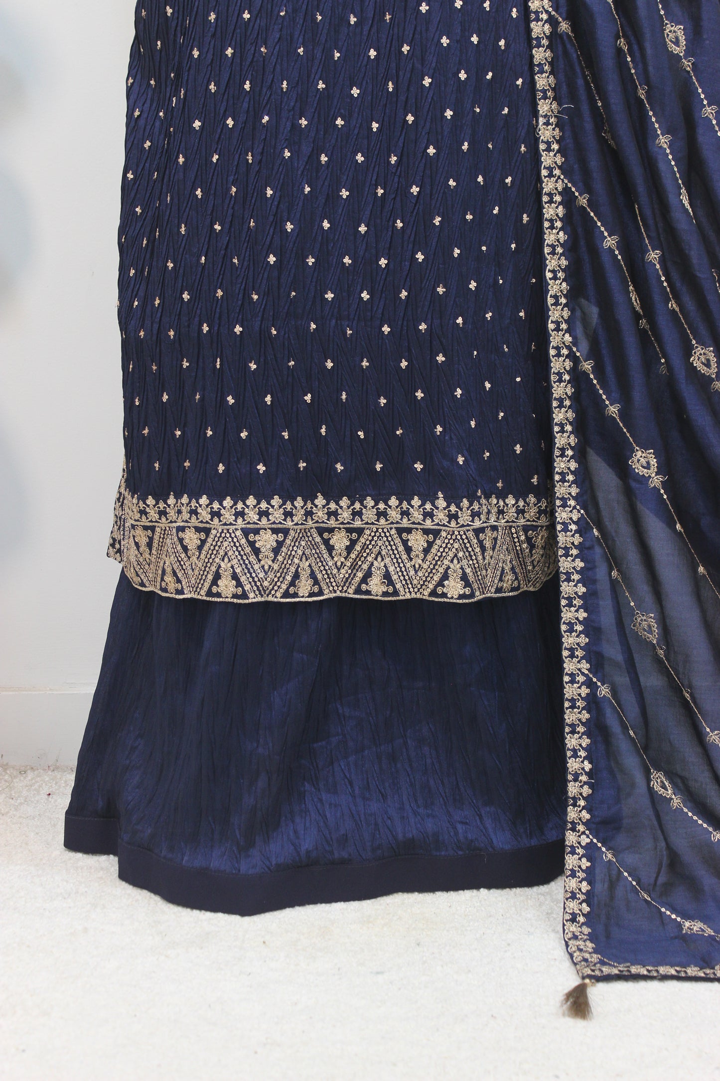 ✨ Chun Patti Lehenga – Signature Elegance in Raw Silk