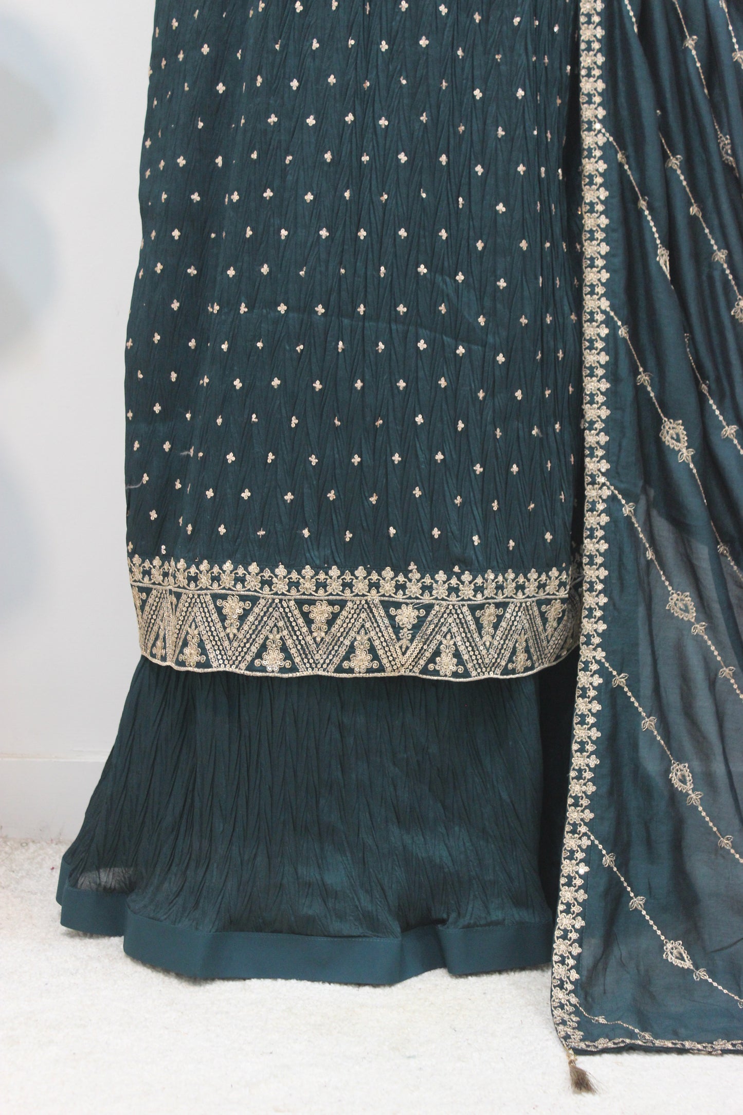 ✨ Chun Patti Lehenga – Signature Elegance in Raw Silk