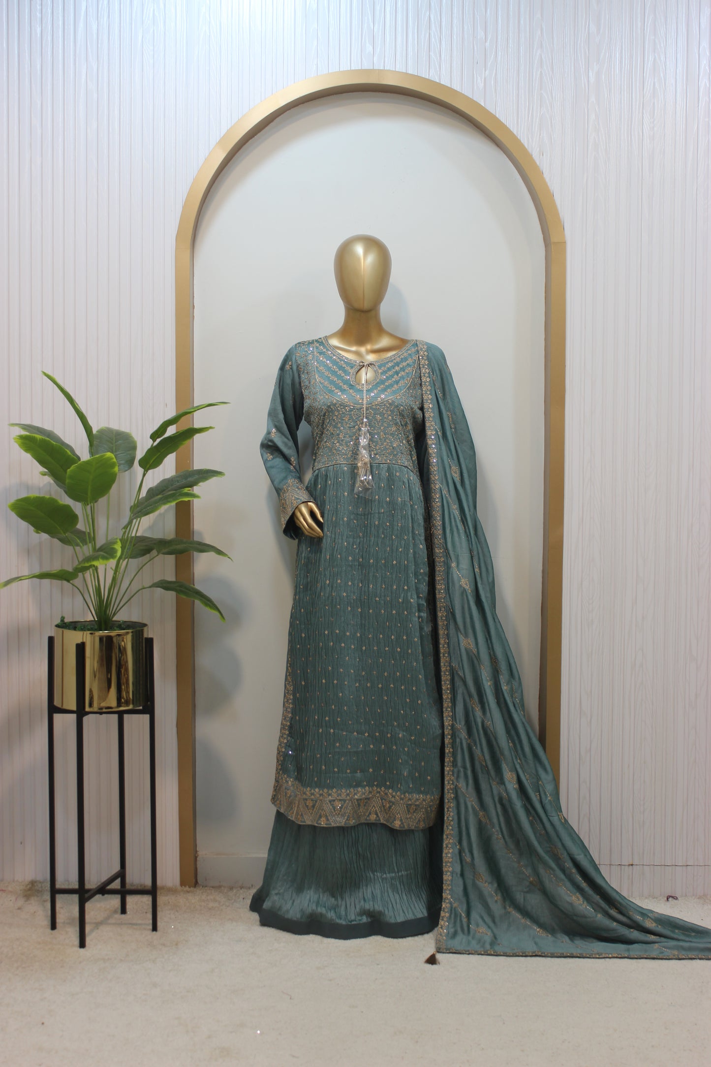 ✨ Chun Patti Lehenga – Signature Elegance in Raw Silk