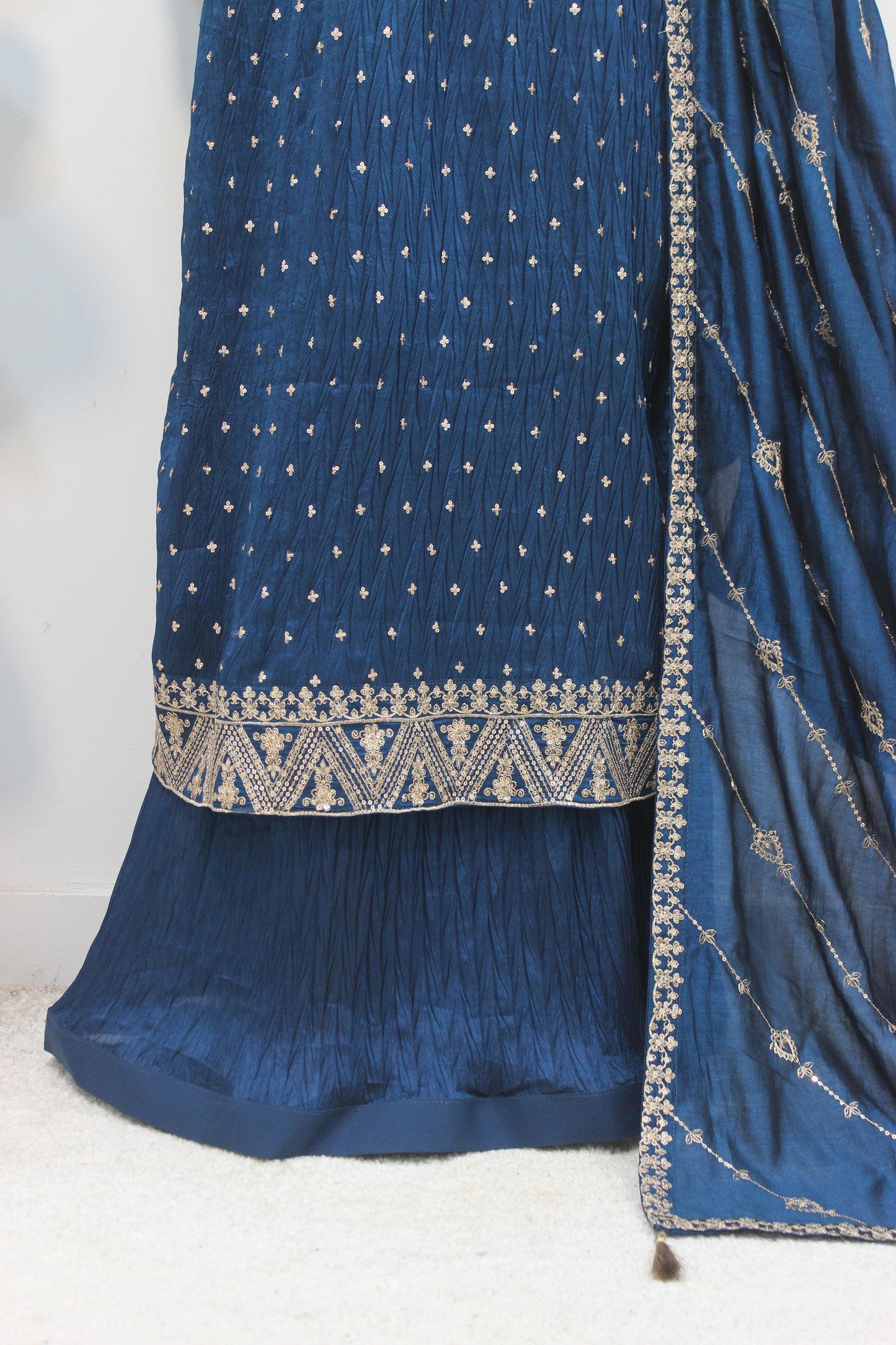 ✨ Chun Patti Lehenga – Signature Elegance in Raw Silk