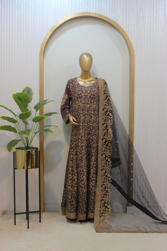 Jhankar Maxi ✨ Crinkle Chiffon Elegance