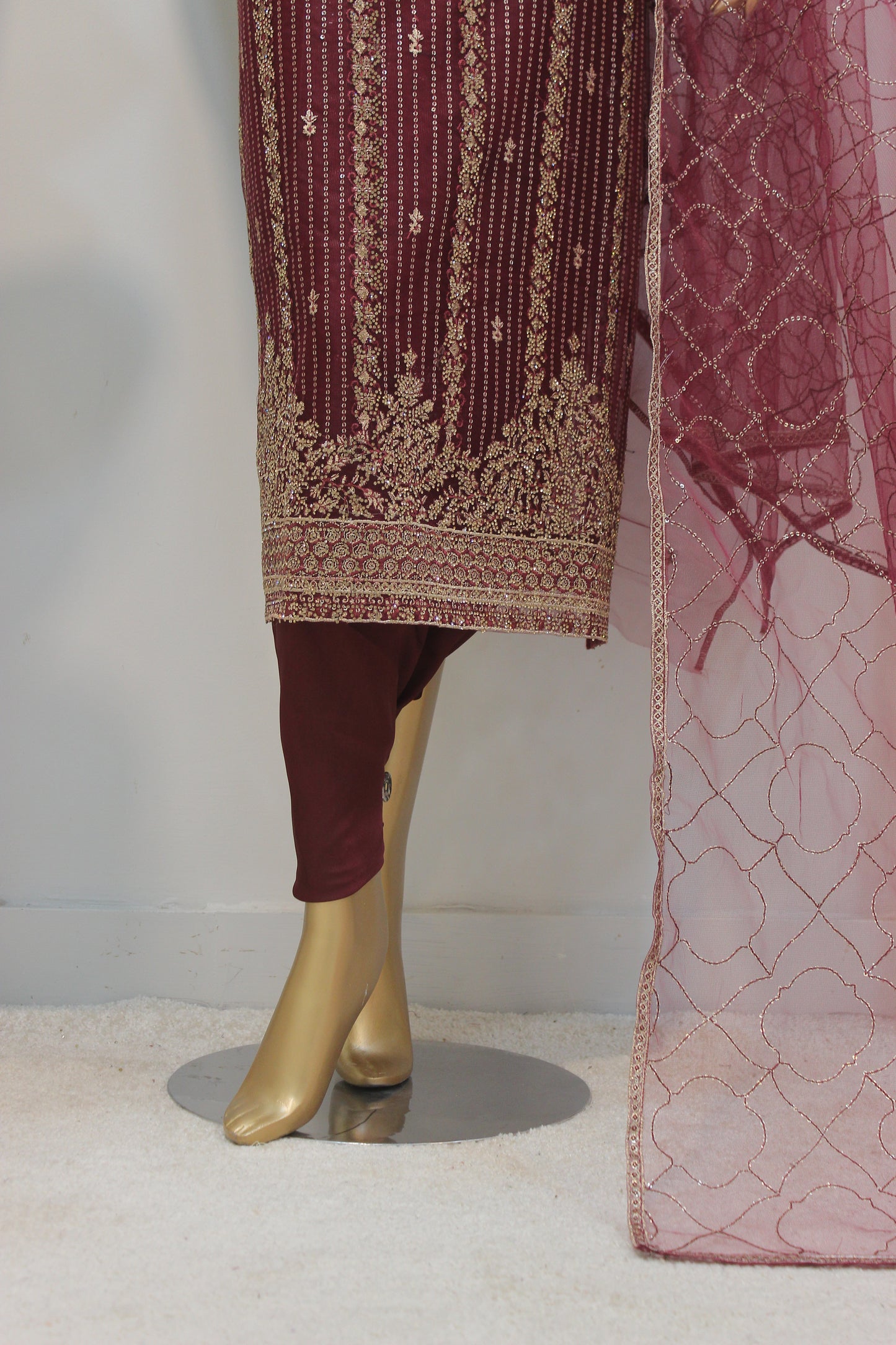 ✨ Chamkeli Shalwar Kameez – Semi-Stitched Luxury Set ✨
