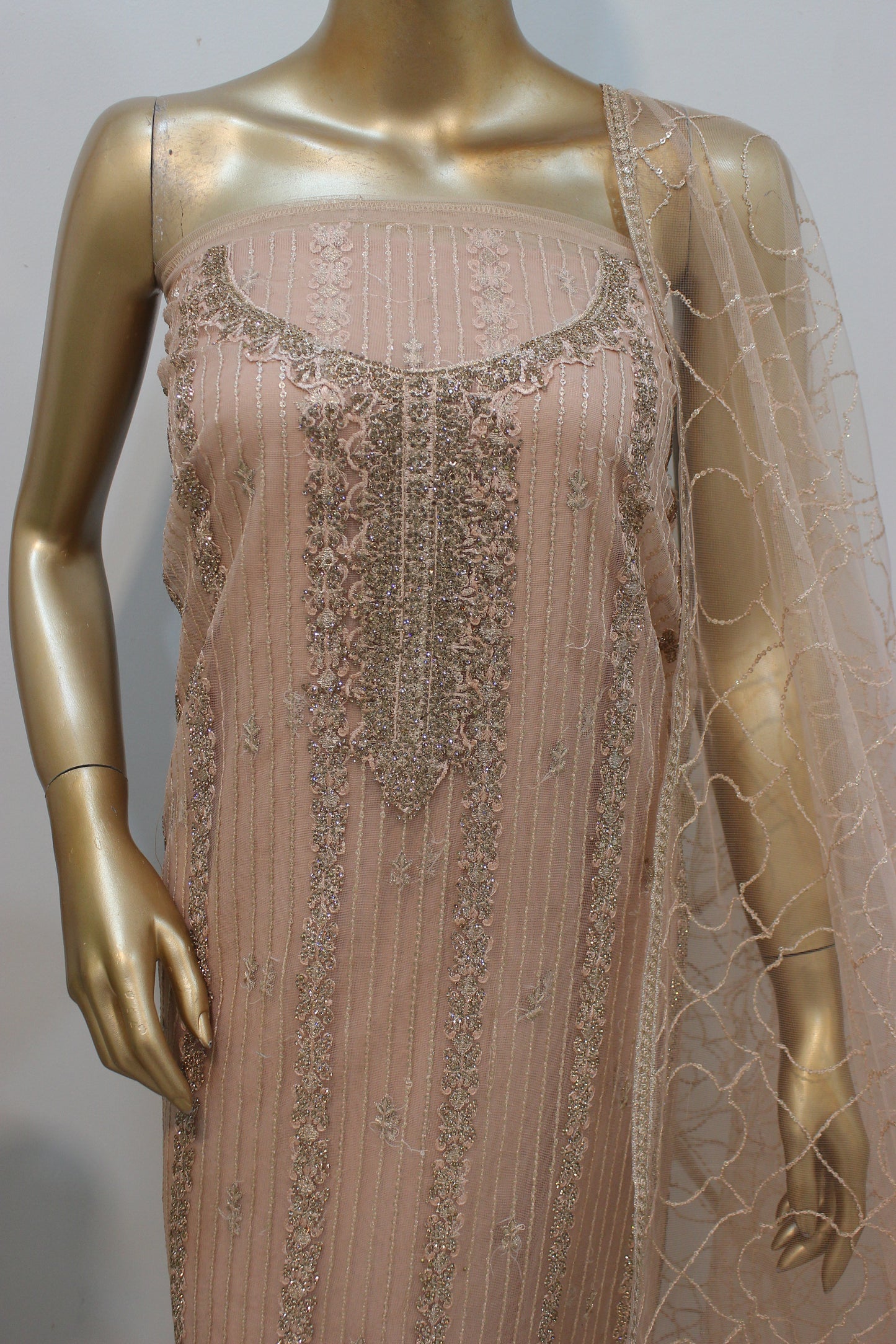✨ Chamkeli Shalwar Kameez – Semi-Stitched Luxury Set ✨