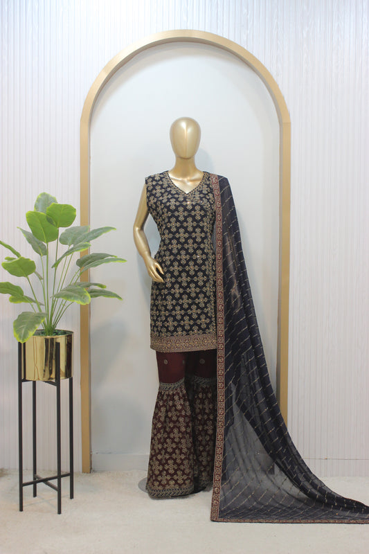 💫 Makri Gharara – 3PC Stitched 💫
