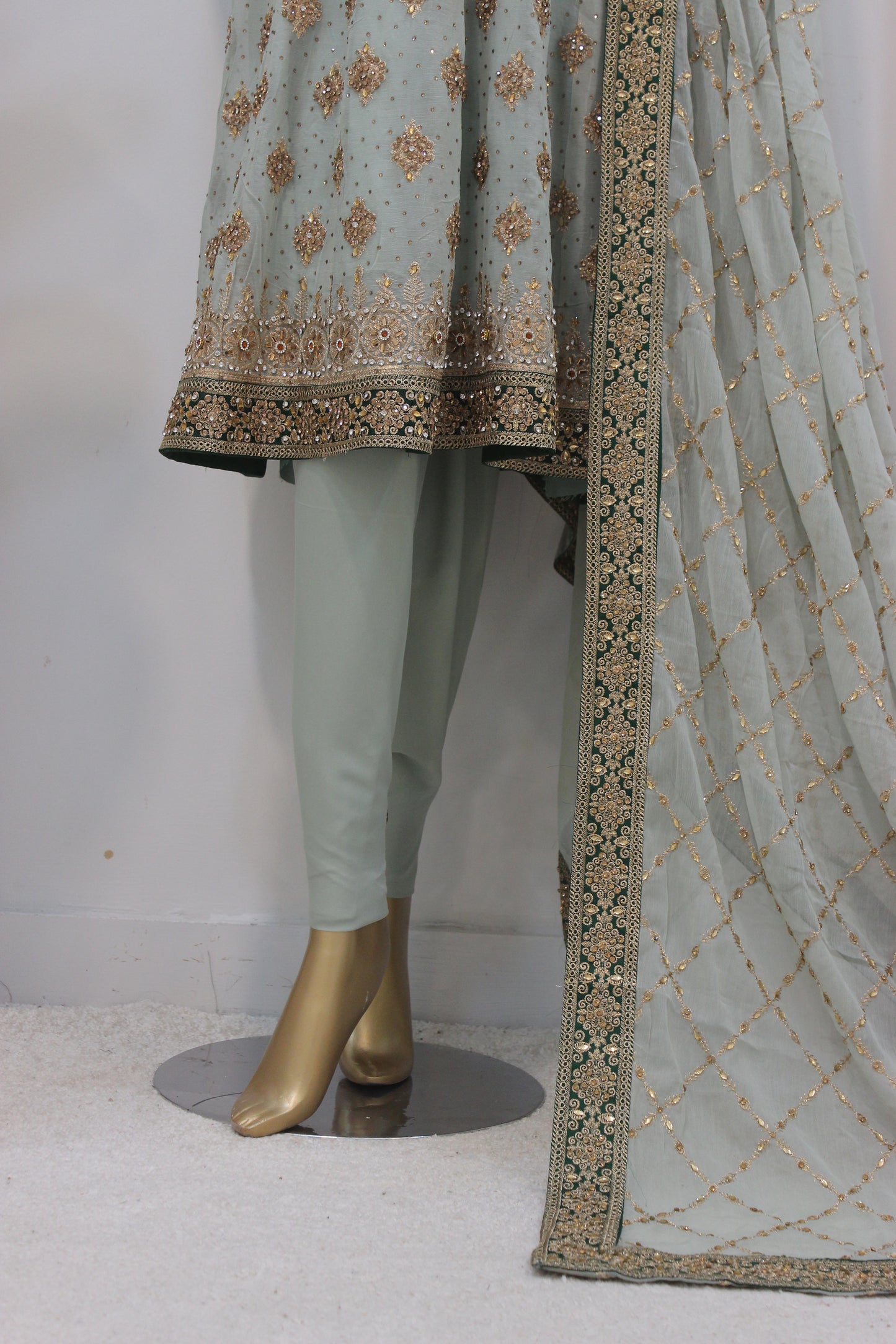 Square Short Frock – Semi-Stitched Elegance in Chiffon