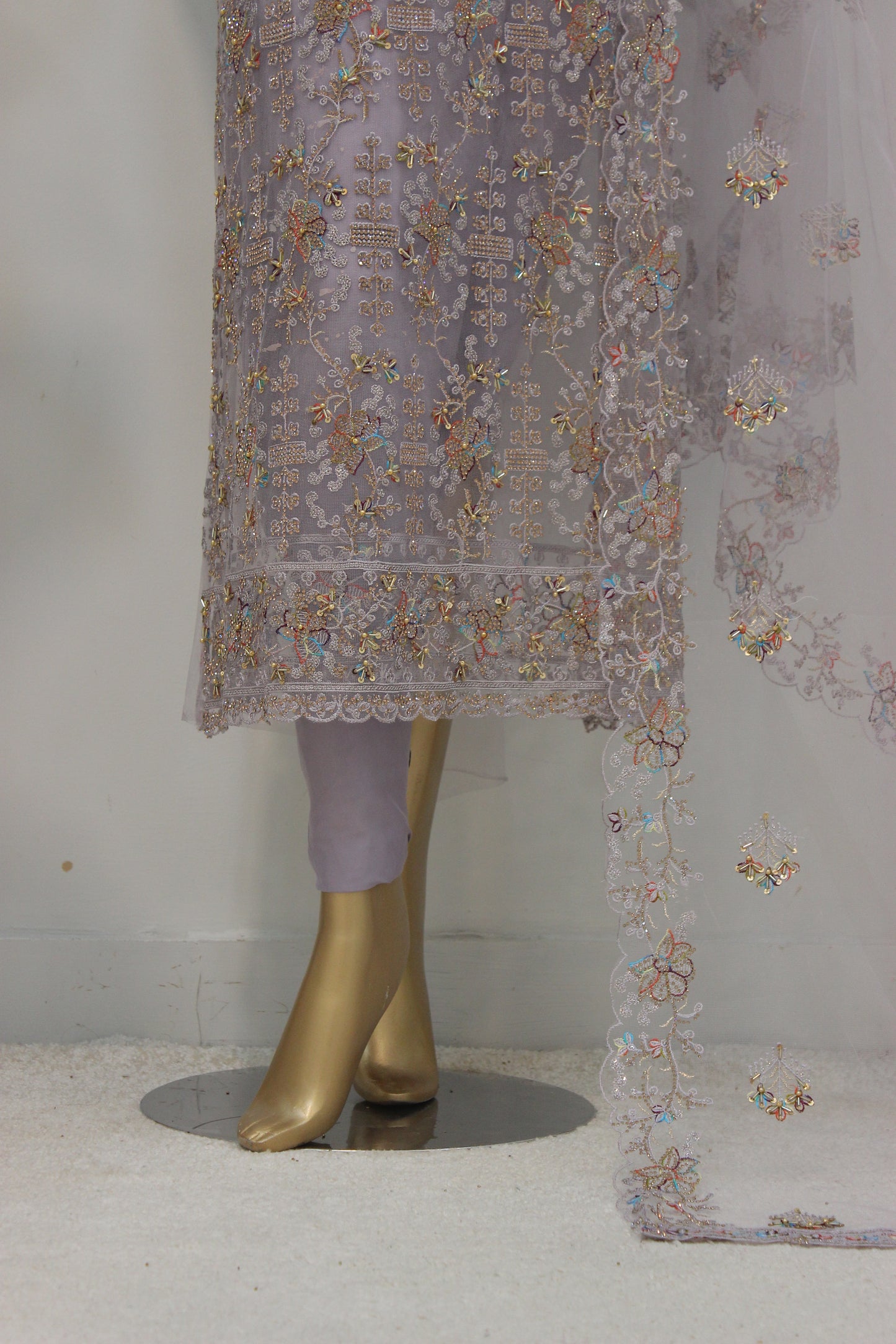 🌸 Phool Jhal Shalwar Kameez – Unstitched Luxury Set