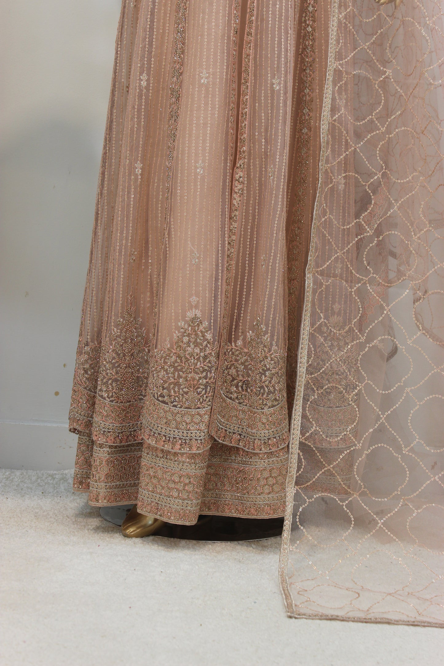 ✨ Chamkeli Coat – Semi-Stitched Luxury Set ✨