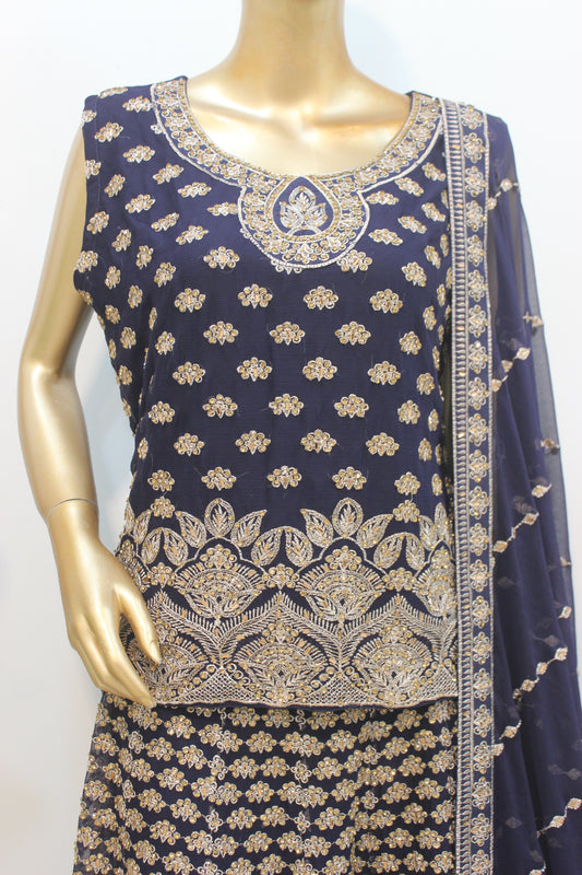 ✨ Jugnu Lehenga – 3PC Semi-Stitched Luxury Set