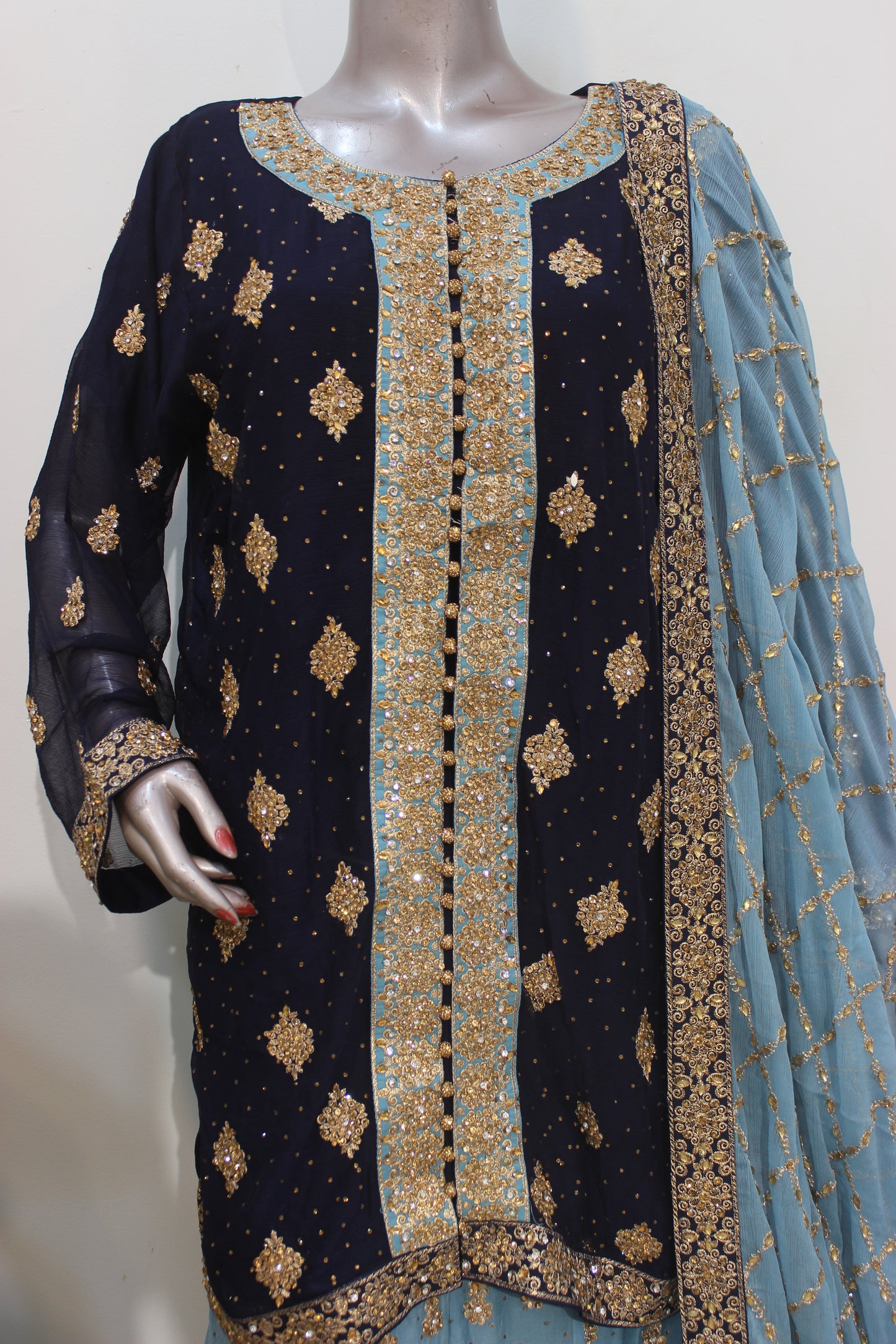 🌸 Square Lehenga – Luxury Semi-Stitched