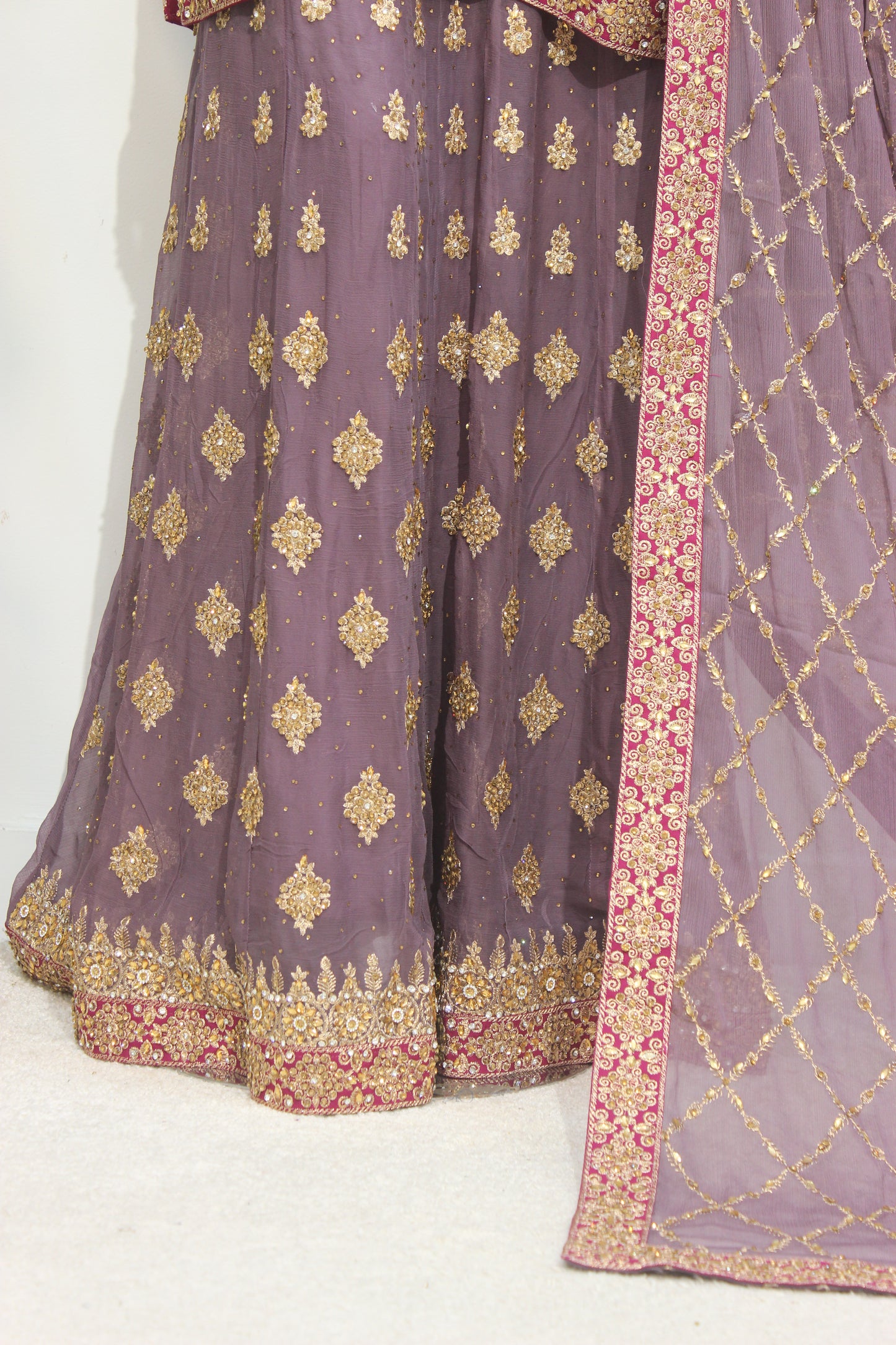 🌸 Square Lehenga – Luxury Semi-Stitched