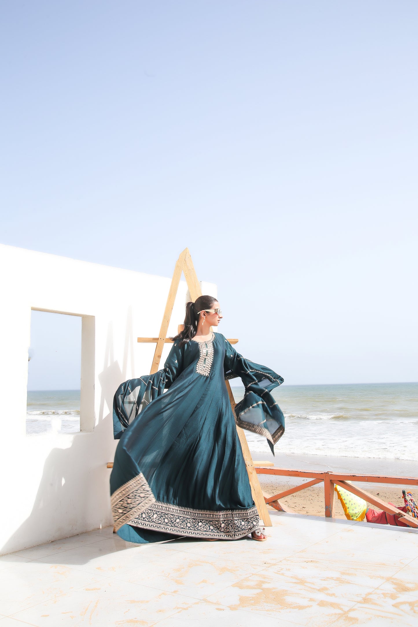 ✨ ID Maxi – 3PC Luxury Stitched Outfit on Imported Rawsilk ✨